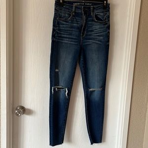 COPY - American Eagle size 4 short Super stretch skinny jeans in dark wash